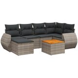  7-dijelni set vrtnih sofa sivi od poliratana | shoptok.hr