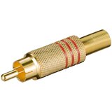 Goobay Audio konektor RCA CC010R pozlaćeni crveni Cijene