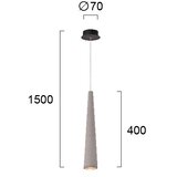  Visilica na sajli ANISHA 1xGU10/35W/230V siva | Eponuda.com