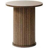 Unique Furniture Okrogla stranska mizica v hrastovem dekorju ø 50 cm Nola – Unique Furniture Cene