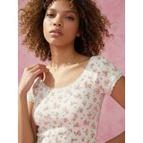 Sinsay Bluza s cvjetnim uzorkom s čipkastim obrubom | shoptok.hr