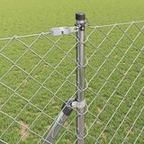  Stup za ogradu Srebrno 10 x 1,4 m (60 x 60 mm mreža) Čelik | shoptok.hr