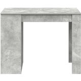 vidaXL Pisalna miza s predalom in polico betonsko siva 102x62x77,5 cm | Shoptok.si