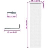 Lančani zastor za zaštitu od muha 56 x 186 cm aluminijski | shoptok.hr