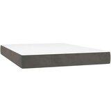  Box spring postelja z vzmetnico temno siva 140x200 cm žamet, (20790706) | Shoptok.si