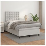  Krevet s oprugama i madracem bijeli 120x200 cm od umjetne kože | shoptok.hr