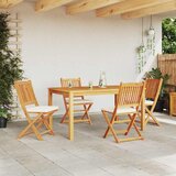  Sklopiva stolica s jastukom 4 pcs Bijelo 49 x 57,5 x 92 cm | shoptok.hr