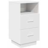 Maison Chic Nočna omarica - Nočna miza z 2 predaloma bela 36x36x68 cm, (21688270) Cene