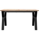  Stolić za kavu Y-oblika 90x90x45 cm borovina i čelik | shoptok.hr