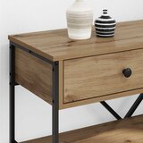  Konzolna stolica s ladicama Smeđa 75 x 34,5 x 75 cm boja drva | shoptok.hr