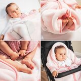 Interbaby dekica i vreća za spavanje 80x90 cm Oblak roza | shoptok.hr