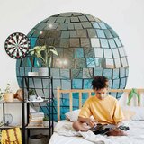  Okrugla fototapeta - Sky blue disco ball 140x140 | shoptok.hr