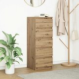 vidaXL Komoda s predali artisan hrast 37,5x35x99 cm inženirski les Cene