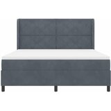  Krevet s opruga kutije Tamno siva 180 x 200 cm Baršun | shoptok.hr