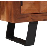 vidaXL Omare in policami za shranjevanje medijev s polico s shranjevanjem z vrati Rjava | Shoptok.si