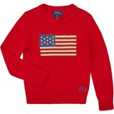 Polo Ralph Lauren FLAG CN SWTR-TOPS-SWEATER Crvena Cijene