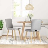 Maison Chic Jedilni stoli - Vzorci stoli 2 kosov siva blago A628, (22032314) | Shoptok.si