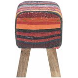  Klupa 40 x 30 x 45 cm Prava koža Šareni | shoptok.hr