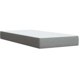 vidaXL Box spring krevet s madracem svjetlosivi 90x190 cm od tkanine | shoptok.hr