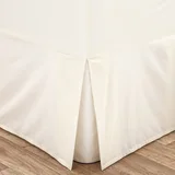 Krem navlaka za okvir kreveta s gumom od perkala 135x190 cm Easy Iron Percale –