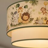  Brilagi-LED Dečiji luster na sajli BOBO 1xE27/10W/230V prečnik 40 cm krem./zel./džungla | Eponuda.com