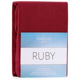 AmeliaHome Plahta s gumom Ruby 220-240x220 cm, bordo | shoptok.hr