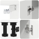  Set kuhinjskih elementa od 8 dijelova "Kalmar" izrađeno drvo | shoptok.hr