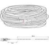 Božićno LED svjetlosno crijevo 1200 LED lampica Crvena i 50 m - Crvena 50 m | shoptok.hr