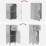  Set kupaonskih ormara od 4 dijela HAARLEM Betonska siva | shoptok.hr