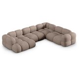 Cosmopolitan Design Rjava kotna sedežna garnitura (desni kot/v obliki črke "U") Loretto – | Shoptok.si