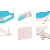 springos drvena ležaljka, plava | shoptok.hr