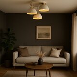 Brilagi plafonski luster 3xE27/60W/230V bež/zlatna | Eponuda.com