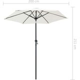  Suncobran pješčano bijeli 200 x 224 cm aluminijski | shoptok.hr