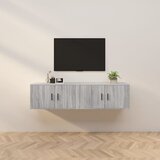 vidaXL Stenska TV omarica 2 kosa siva sonoma 80x34,5x40 cm | Shoptok.si