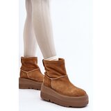 Zazoo Leather Women's Boots on Chunky Sole Camel 3424 | ePonuda.com