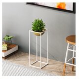 WALLXPERT Dekorativna saksija GED-021-C, 60 cm, O 20 cm,, Bijela | Eponuda.ba