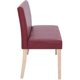  Klupa od umjetne kože 139,5 cm crvena boja vina | shoptok.hr