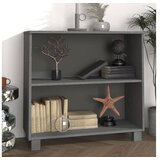  Komoda HAMAR tamnosiva 85 x 35 x 80 cm od masivne borovine | shoptok.hr