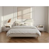 Bobochic Paris Bež oblazinjena oblazinjena zakonska postelja z letvenim dnom 180x200 cm Celina – | Shoptok.si