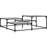 Furnova Klubska mizica siva sonoma 107x107x40 cm inženirski les, (21914918) | Shoptok.si
