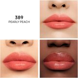 Guerlain KissKiss Bee Glow hranilni in vlažilni balzam za ustnice odtenek 389 Pearly Peach 100 g | Shoptok.si