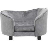 vidaXL Pasji kavč siv 69x49x40 cm iz pliša, (20655134) | Shoptok.si