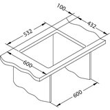 Alveus ugradna granitna sudopera omni 30 deep black 550x450/198 mm | ePonuda.com