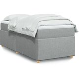 The Living Store Box spring postelja z vzmetnico svetlo siva 80x200 cm blago - Box Spring Postelja, (21518930) | Shoptok.si