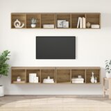 vidaXL TV Kabinet za Zid 4 pcs hrast artisan 37 x 37 x 107.5 cm | shoptok.hr