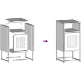 vidaXL Noćni ormarić Antracit 36x39x78 cm Hladno valjani čelik | shoptok.hr