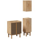  3-dijelni set kupaonskog namještaja OTTA od masivne borovine | shoptok.hr