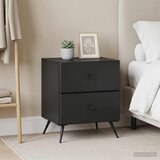  Noćni ormar 2 kom. Crna 43 x 34,5 x 47,5 cm Konstruirano drvo | shoptok.hr