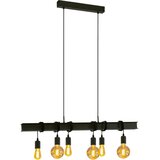 Eglo 43712 - visilica na sajli townshend 6xE27/60W/230V crna | Eponuda.com