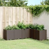 vidaXL Vrtno cvetlično korito rjavo 160x120x53 cm PP | Shoptok.si